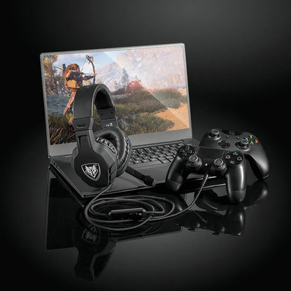 Gaming PS4 Headset Gamer PC Stereo Gaming Headphones Wired Control With Microphone For Computer One TV Gamer Bass Casque