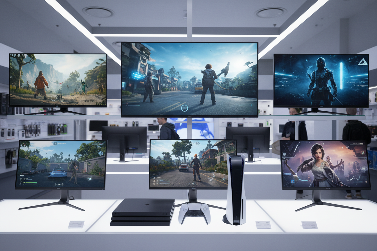 generare imagen de televisores  monitores play 4  y la 5